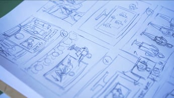 Imagen de un story board, uno de los elementos imprescindibles para crear un vídeo explicativo efectivo.